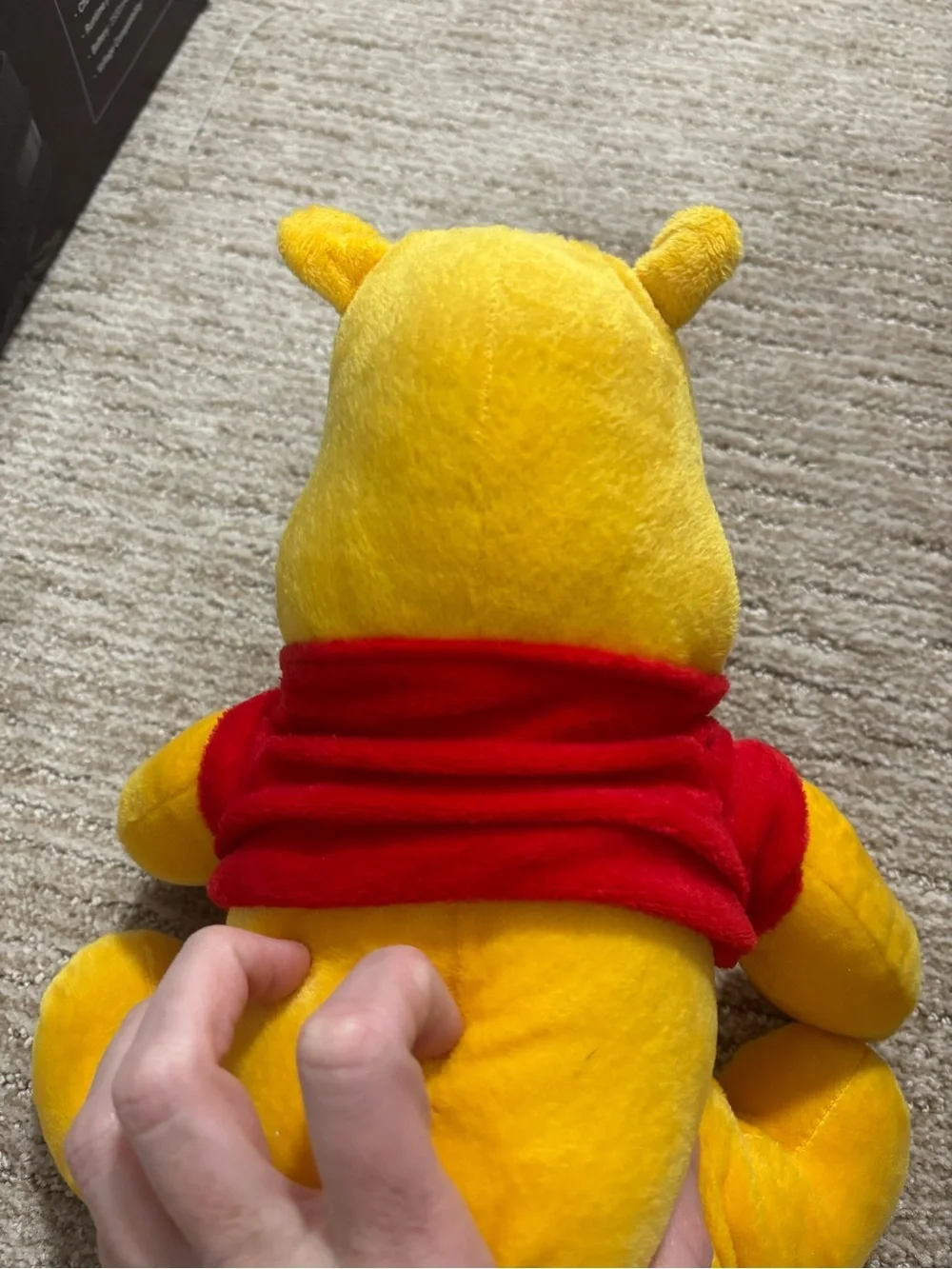 Classic Winnie the Pooh Yellow Plush Toy with Red Shirt